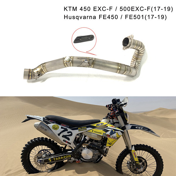 2017-2019 KTM 450/500 EXC-F Husqvarna FE501/FE450 Offroad Bike Exhaust Pipe Titanium
